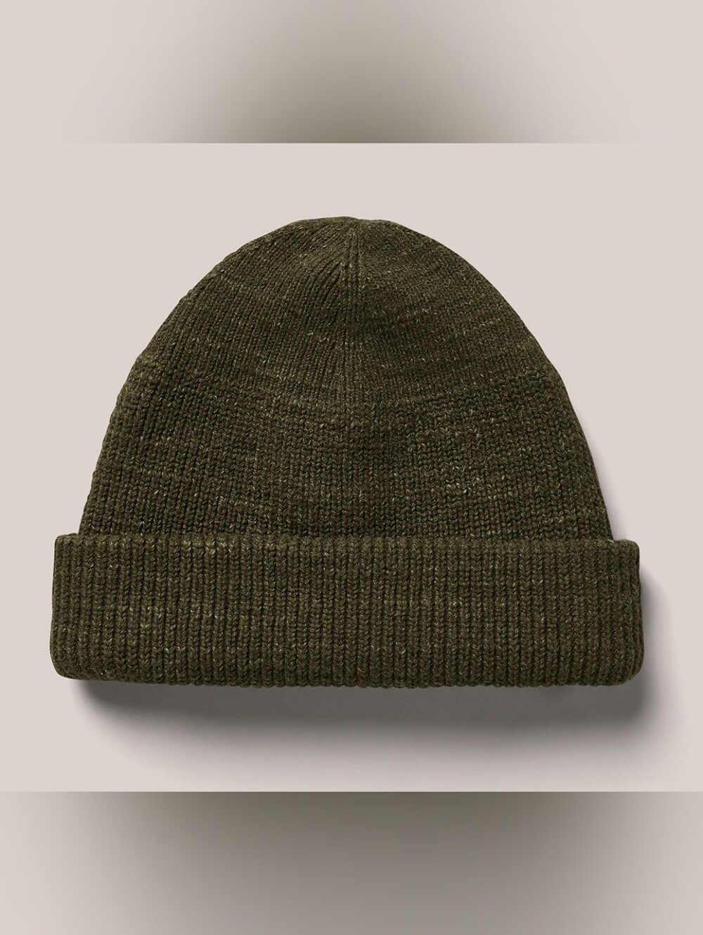 Buck Mason Seafarer Cotton Beanie in Olive